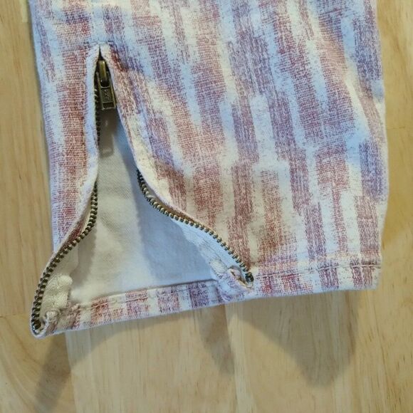 Free People Geometric Pattern Denim Jeans - Picture 3 of 10